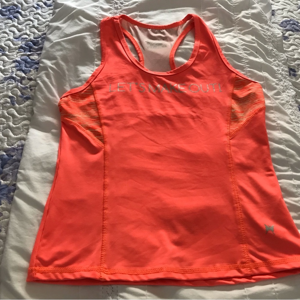 MTZ SPORTS Women FLUORESCENT ORANGE Work Out Top Size XL